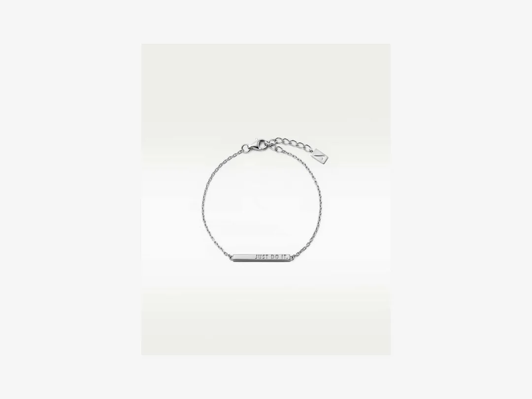 Nike Just Do It Bracelet in silver