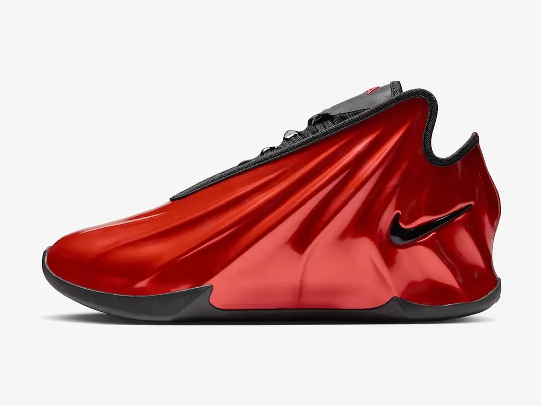 Nike G.T. Future in varsity red, black, side view