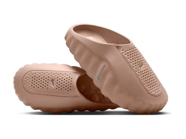 Nike Mind 001 mules in hemp, sanddrift and pale ivory, as a pair