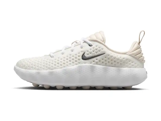 Women's Nike Mind 002 in summit white and phantom, side view