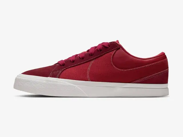 Nike Blazy in varsity red, sail, side view