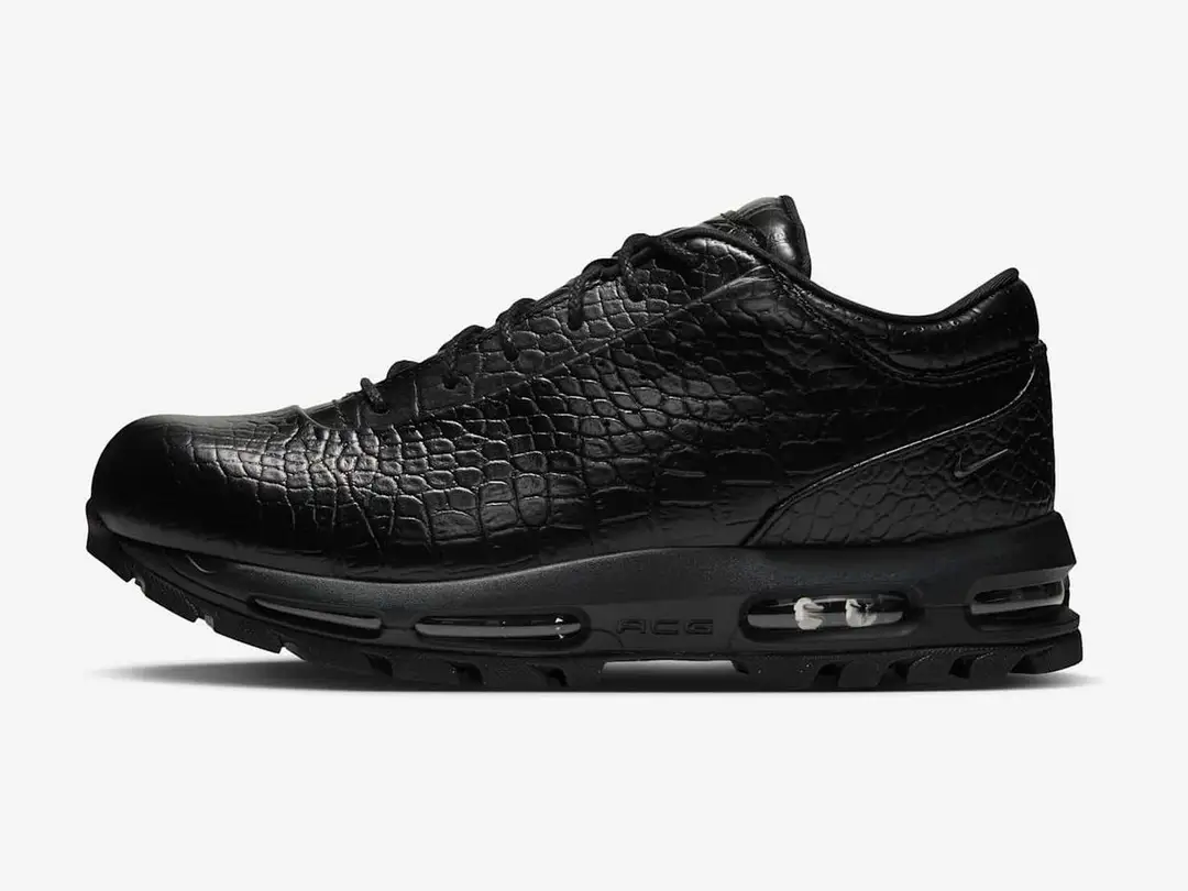 Nike Air Max Goadome Low in black, black, black, side view