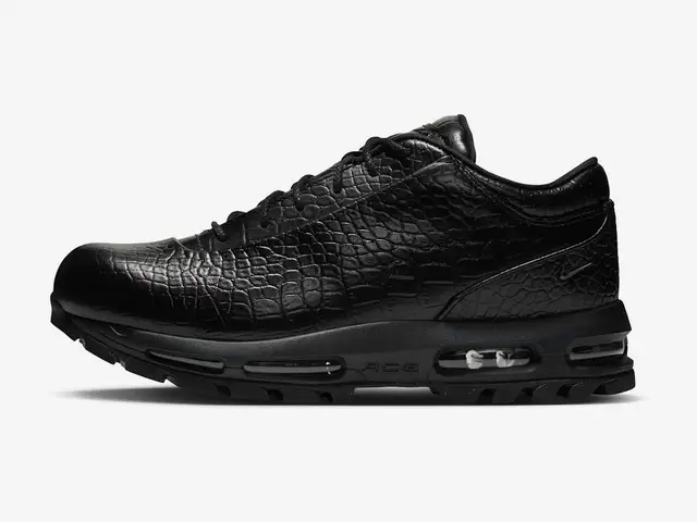 Nike Air Max Goadome Low in black, black, black, side view