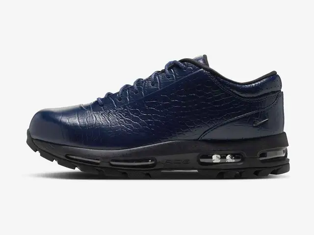Nike Air Max Goadome Low in midnight navy, midnight navy, black, side view