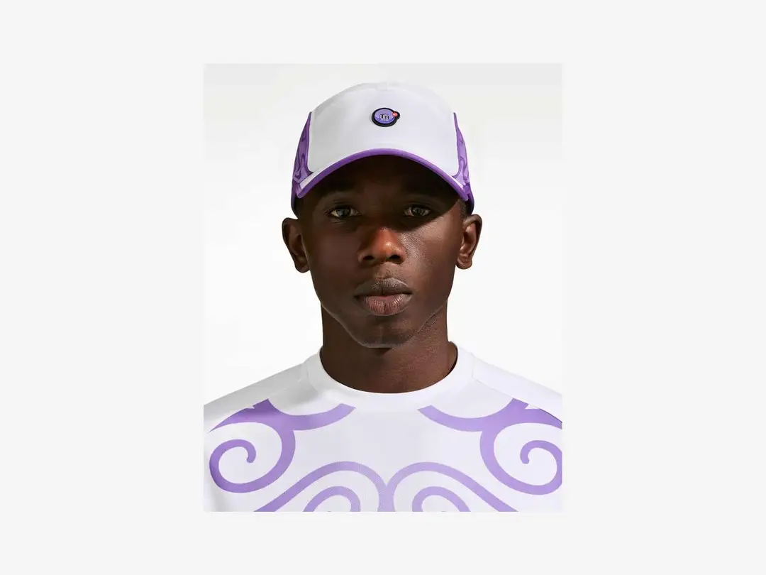 Nike Fly Adjustable Cap in white, purple venom, atomic green