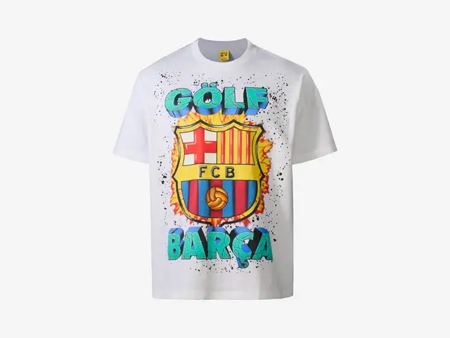 FC Barcelona x GOLF WANG Men's Nike Dri-FIT Soccer Top in white