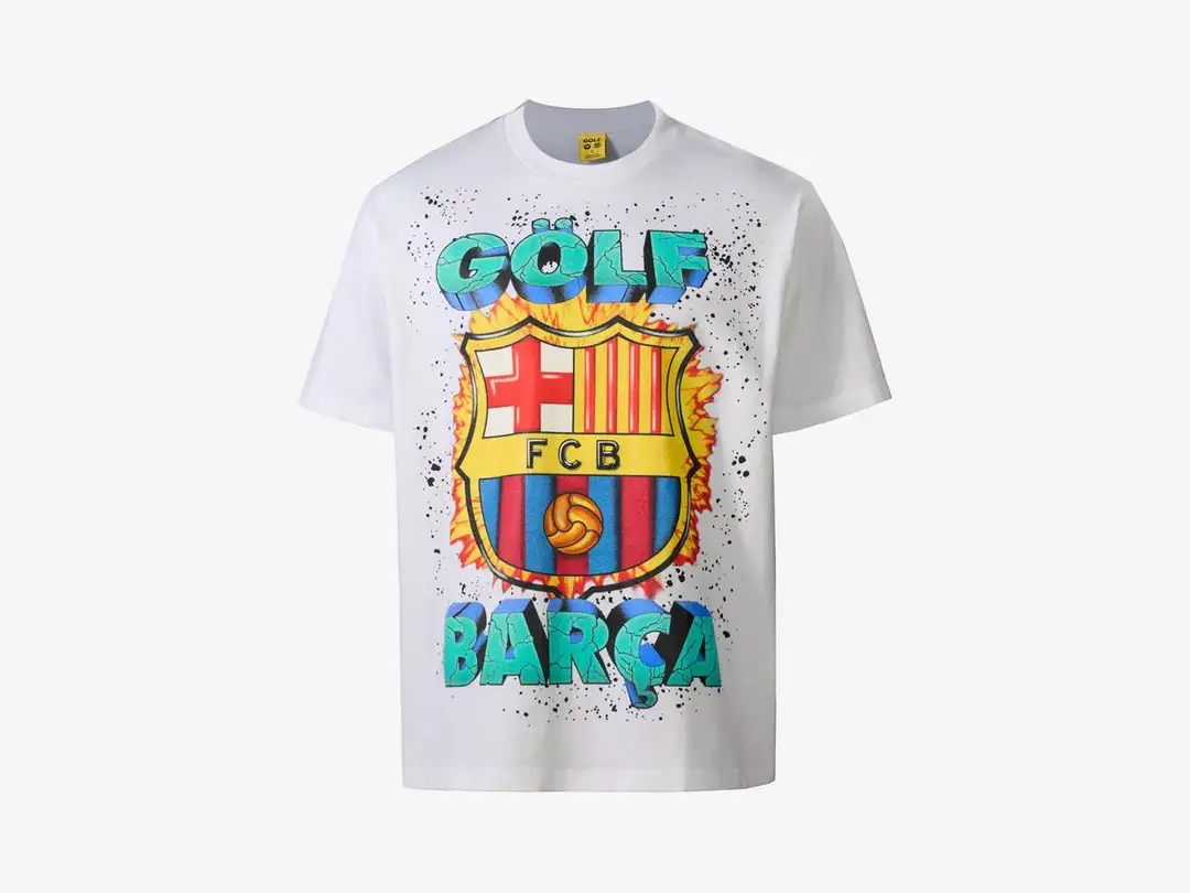 FC Barcelona x GOLF WANG Men's Nike Dri-FIT Soccer Top in white