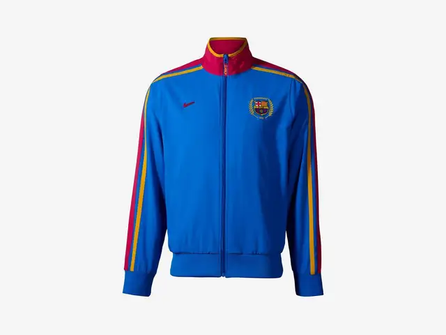 FC Barcelona x GOLF WANG Men's Nike Dri-FIT Soccer Track Jacket in blue