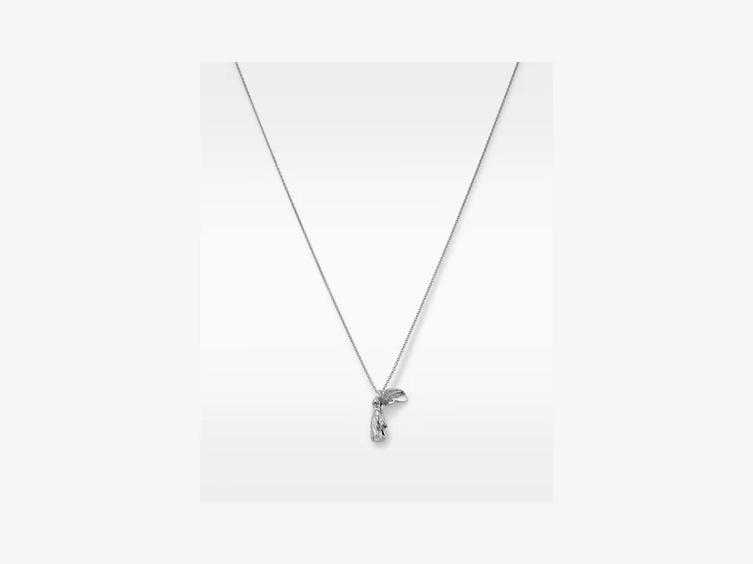 Nike Goddess of Victory Pendant Necklace in silver